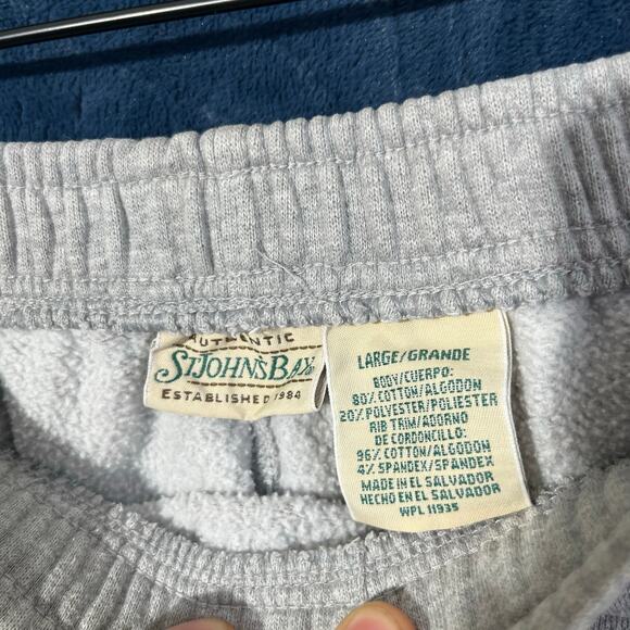 St.John Bay Authentic Gray Casual Jogger Sweatpants Womans Size Large - Picture 3 of 7